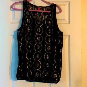 Vince Camuto Lacey tank with lining